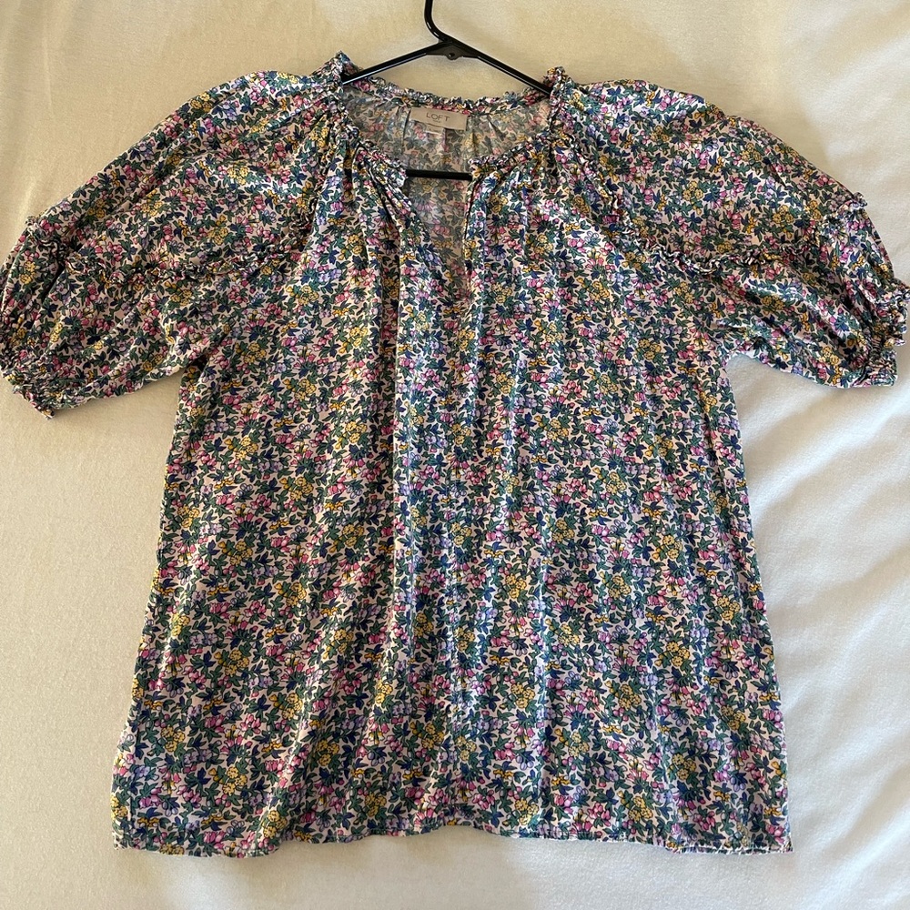 LOFT 3-4 sleeve shirt in small. Love it with a pair of jeans or a skirt.